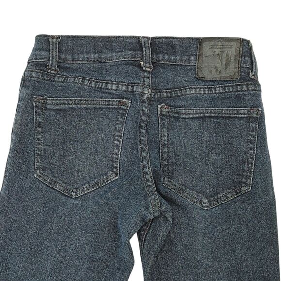 Social Collision Rude Blip Service Dark Blue Button Fly Jeans Sz 28x32 (Read) - Picture 9 of 15